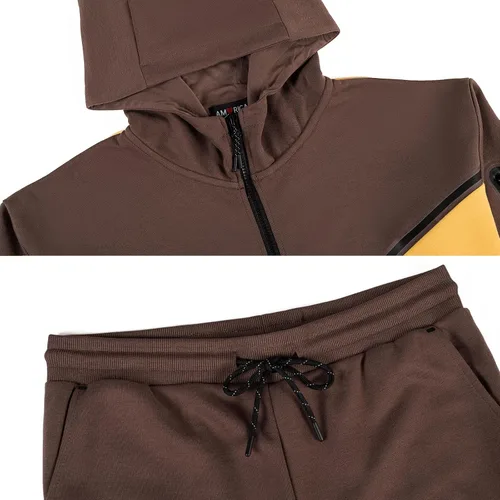 Miniatura 5 de Men's Tracksuits Sweatsuits For Men Hooded Tracksuit Sweatsuit Long Sleeve Full-Zip Jogging Sweatpants 2 Piece