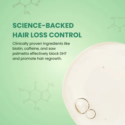 Miniatura 6 de Champú para control de pérdida de cabello y raíces saludables, fórmula natural con romero, biotina, cafeína, zinc, regeneración, terapia