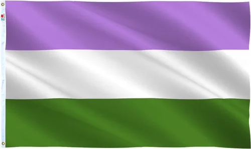 Miniatura 11 de rhungift Bandera de orgullo asexual de 3 x 5 pies, moderada para exteriores/interiores en ambos lados de poliéster 100D, banderas de asexualidad gay