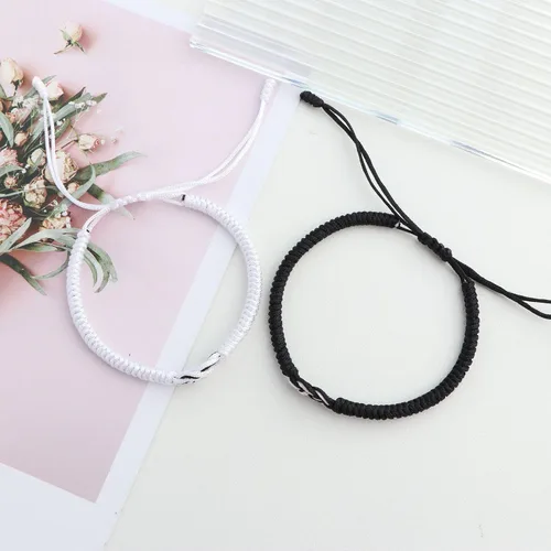 Miniatura 3 de SKIRIFLA Pulseras a juego para parejas, novio, novia, aniversario, día de San Valentín, regalos para él y ella