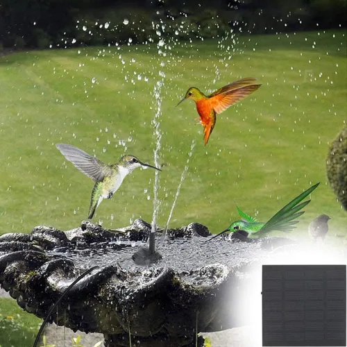 Miniatura 4 de CYDZSW Bomba de fuente de agua solar para baño de pájaros, estanque de peces de energía solar, fuentes al aire libre, kit de fuente de piscina