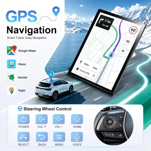 Miniatura 9 de (4 GB + 64 GB) Actualización estéreo de radio de coche para Ford Explorer 2011-2019, unidad principal de 8 núcleos, pantalla táctil de 9.7 pulgadas