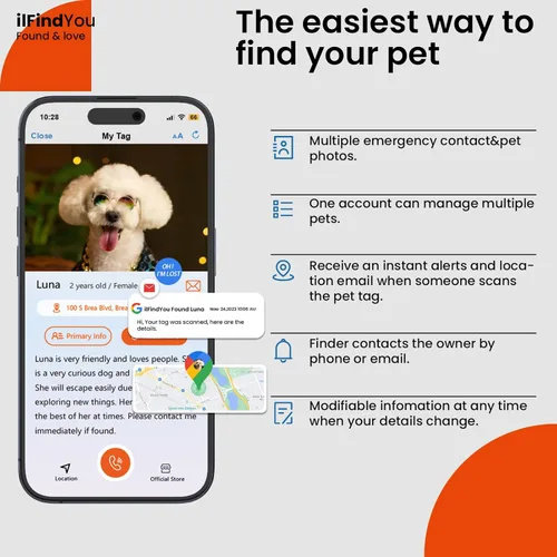 Miniatura 2 de Collar Reflectante para Perro, Collares Personalizados para Perro con Hebilla de Código QR, Collar de Nailon Suave para Mascotas Ajustable para Camo