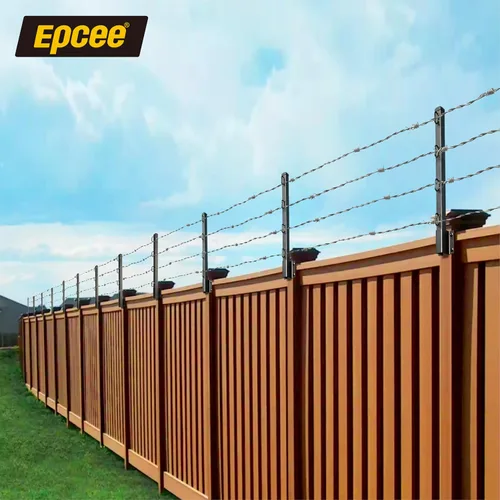 Miniatura 6 de Extensor de poste de valla, alambre de púas de 23.5 pulgadas, brazo extendido, para cercas exteriores para aumentar la altura, proteger