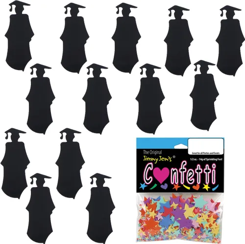 Miniatura 3 de Confeti Grad Standing Negro - Paquete al por menor #9070 QS0