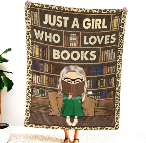 Miniatura 7 de Manta de Lectura Personalizada y Manta para Tirar para Amantes de los Libros, Regalos para Hijas, Manta Acogedora para Todas las Estaciones