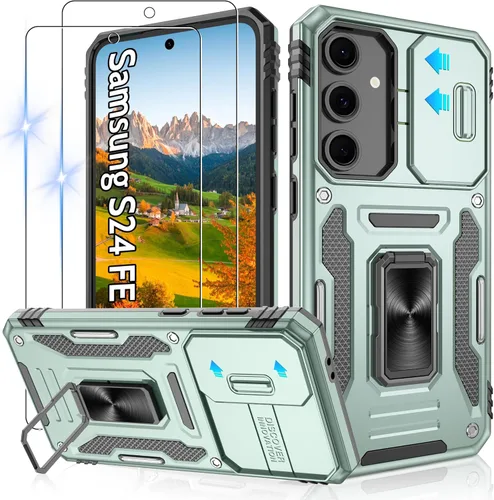 Miniatura 231 de Gritup para Samsung Galaxy S22 Funda con protectores de pantalla HD de 2 paquetes y cubierta deslizante para la cámara, protección contra caídas