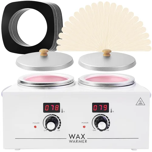 Miniatura 12 de Calentador de cera portátil para depilación sin dolor, calentador de cera profesional para mujeres y hombres con juego de temperatura ajustable, 40