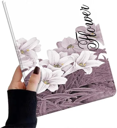 Miniatura 31 de kaidisen Funda de flores compatible con iPad de 9.7 pulgadas, 6ª y 5ª generación, iPad Air/Air 2, diseño de flores, ilustración floral con soporte