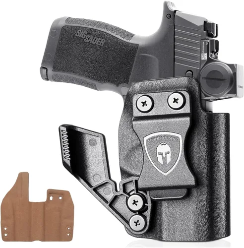Miniatura 9 de WARRIORLAND IWB Funda Kydex con interior de cuero de gamuza, compatible con Glock 43X/43X mos/ G17/19 Gen3-5, Sig P365/P365X y P320 M18/M17, Taurus
