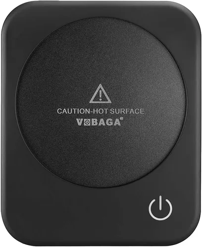 Miniatura 14 de VOBAGA Juego de calentador y taza de café, calentador de tazas de café con apagado automático y 3 ajustes de temperatura para escritorio, oficina