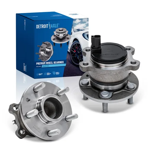 Miniatura 29 de Detroit Axle - Bujes de rodamiento de rueda traseros de 2 piezas para Volkswagen Jetta Beetle Golf City Audi TT Quattro, 2 rodamientos de ruedas