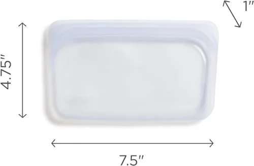 Miniatura 5 de Stasher Bolsa de Silicona Premium Reutilizable para Almacenamiento de Alimentos y Snacks, Aqua, Apta para Microondas, Sous Vide, Lavavajillas, Horno