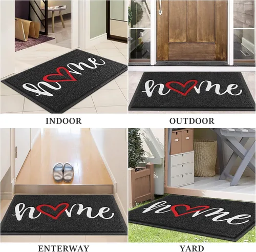 Miniatura 7 de Alfombra de Puerta, Alfombra de Bienvenida de Bajo Perfil, Alfombra de Piso Delantera para Interiores y Exteriores, Alfombra Antideslizante