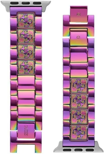 GUESS Correa de reloj inteligente para mujer compatible con Apple Watch (38MM-40MM)