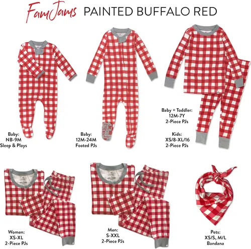 Miniatura 3 de HonestBaby - Pijama familiar navideña de algodón orgánico