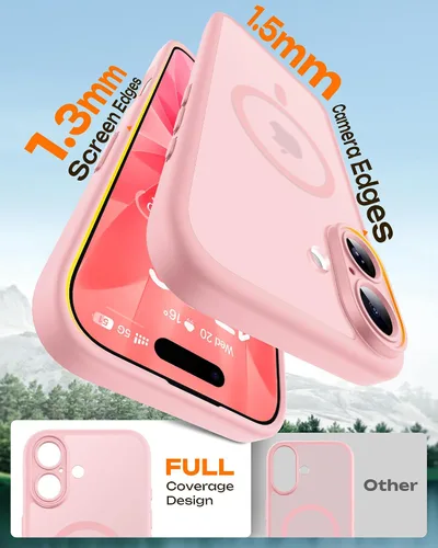 Miniatura 161 de TOCOL Funda para iPhone 11, compatible con Magsafe, protección completa de cámara, imanes integrados, protección contra caídas, funda translúcida