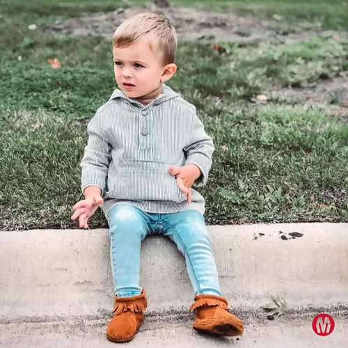 Miniatura 7 de Minnetonka Botín con solapa trasera de velcro (niño)