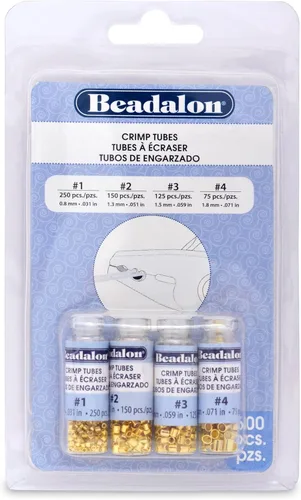 Miniatura 10 de Beadalon Paquete variado de tubos de colores surtidos para fabricación de joyas y cuentas, 3-600 piezas, plata, oro, cobre, hematita Variedad