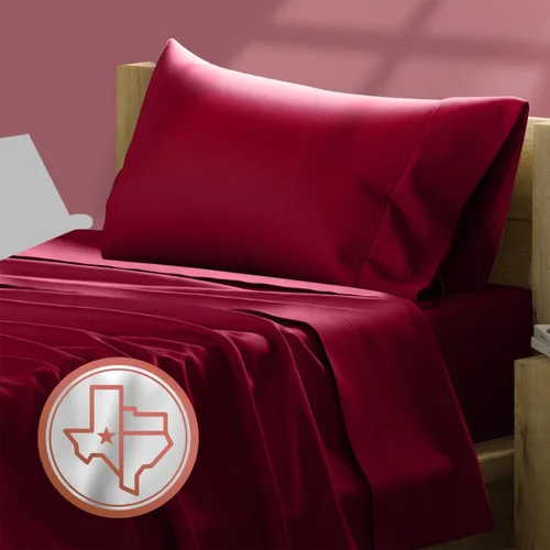 Miniatura 52 de TEXAS LINEN CO. Juego de sábanas de algodón egipcio Split King - 600 número de hilos, 5 piezas, sábanas blancas para cama ajustable, fibra 19: Raya