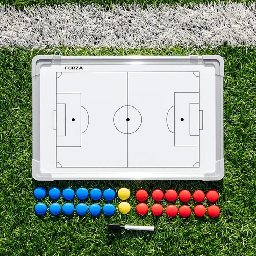 Miniatura 16 de FORZA Pizarra blanca de entrenamiento deportivo de doble cara de 18 x 12 pulgadas 13 opciones deportivas – Marcadores magnéticos, bolígrafo