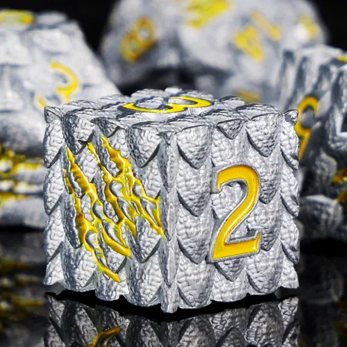 Miniatura 28 de 1 dado de metal D20 DND – Dados poliédricos gigantes metálicos de 20 caras, dados grandes de 1.378 in de ojo de dragón para juego de mesa