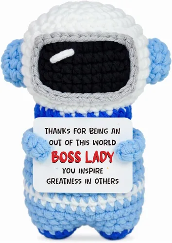 Miniatura 14 de Regalos para él, su novio, novia, To My Love hechos a mano, positivo crochet astronauta, San Valentín, aniversario, día del padre, regalos de Te amo