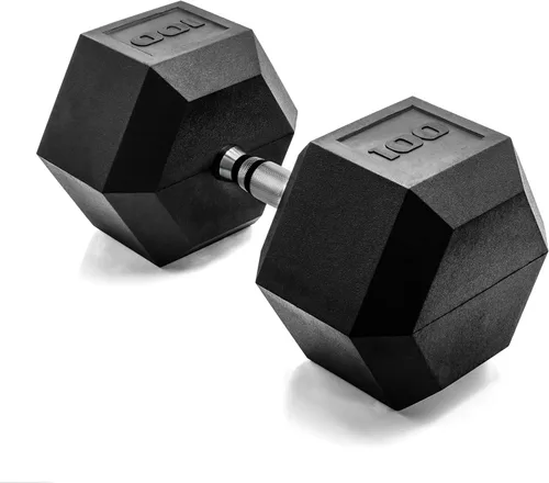 CAP Barbell Peso de la mancuerna hexagonal recubierta, individual, 10-120 libras, múltiples opciones