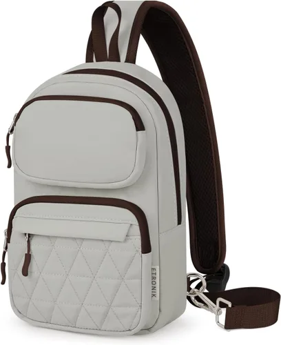 ETRONIK Bolso bandolera para hombres y mujeres, bolso cruzado antirrobo, mochila de hombro, mochila de pecho para viajes, senderismo