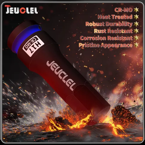 Miniatura 7 de Enchufe de punta de impacto hexagonal de 0.669 in, H17 1/2 pulgadas, adaptador de destornillador hexagonal de acero Cr-Mo para llaves de trinquete