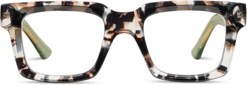 Peepers de PeeperSpecs - Gafas de lectura con bloqueo de luz azul favoritas de Oprah y gafas sin corrección Cuarzo arena/Verde