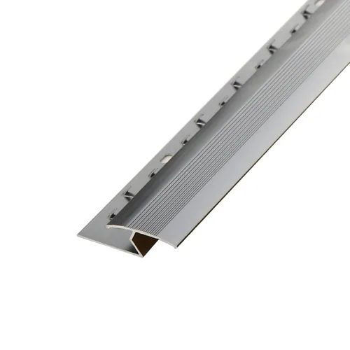 TUJOBA Tira de transición de piso de aluminio, alfombra a azulejo/laminado/vinilo para piso de 35.4 in, tira de borde cortable para oficina en casa