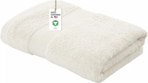 Miniatura 9 de Toallas 100% algodón orgánico de 22.93 oz/m² de felpa al tacto de secado rápido, paquete de 12 toallas de lavado de algodón orgánico, certificado