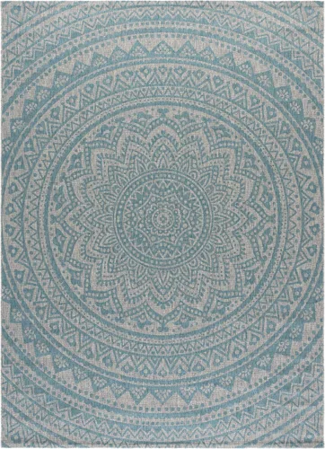 Miniatura 108 de SAFAVIEH Alfombra lavable para exteriores, colección Courtyard - Pasillo de 2.3 x 8 pies, color beige claro y marrón claro, no desprende pelusa