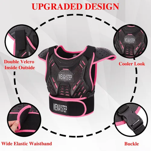 Miniatura 2 de Armadura de Bicicleta de Tierra para Niños - Equipo Protector de Motocross con Protector de Pecho, Rodilleras y Coderas para Ciclismo y Conducción