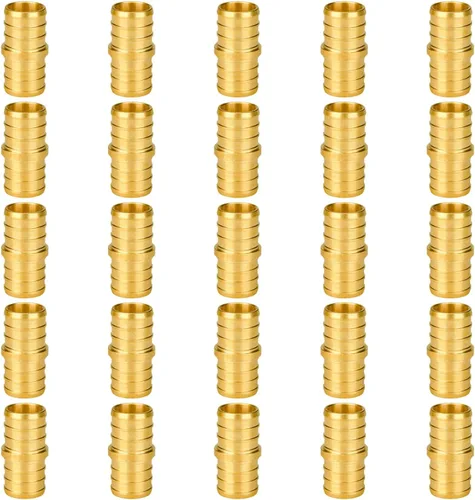 Miniatura 8 de SUNGATOR Paquete de 50 accesorios Pex de 1/2" en T, accesorios Pex de 1/2 pulgada en T, sin plomo, de latón, certificados NSF