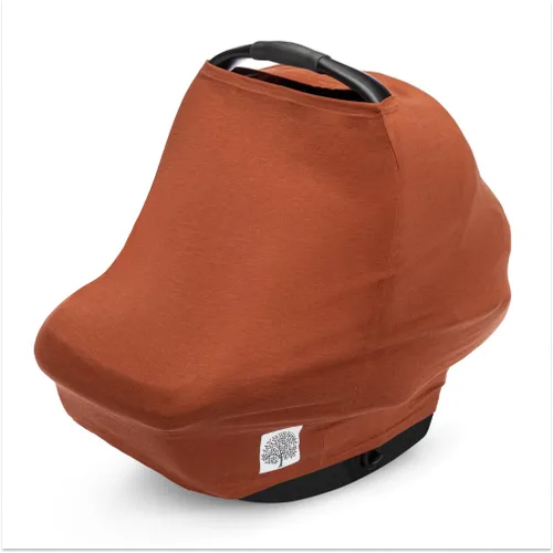 Miniatura 15 de Parker Baby - Funda de asiento de automóvil 4 en 1 para niños, toldo elástico para asiento de automóvil, funda de lactancia, funda para carrito