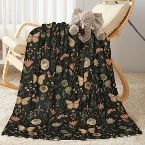 Miniatura 10 de Manta de bebé con flores de margaritas moradas para primavera para niño o niña, recién nacido, 30x40 pulgadas, mantas para cochecito, cuna