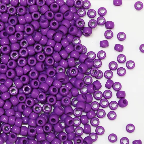 Miniatura 10 de 500 cuentas de plástico para hacer pulseras, manualidades, llaveros y decoraciones de adornos (amarillo)