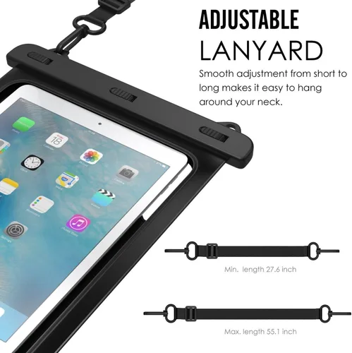 Miniatura 2 de AICase Universal iPad impermeable, bolsa seca para iPad Pro 10.5, nuevo iPad 9.7 2017/2018, iPad Pro 9.7, iPad Air/Air 2, tabletas de hasta 11.5 5