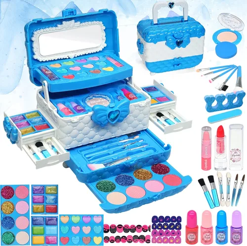 Miniatura 10 de Juegos de maquillaje para niñas - Juegos de maquillaje para niñas de 5 a 8 años, Maquillaje para niñas, Kit de maquillaje de juego, los mejores