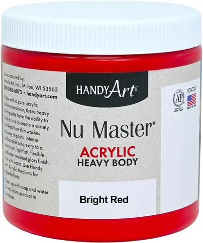 Miniatura 8 de Handy Art Nu Master - Pintura acrílica de cuerpo pesado, 16 onzas, color blanco titanio Titanio Blanco