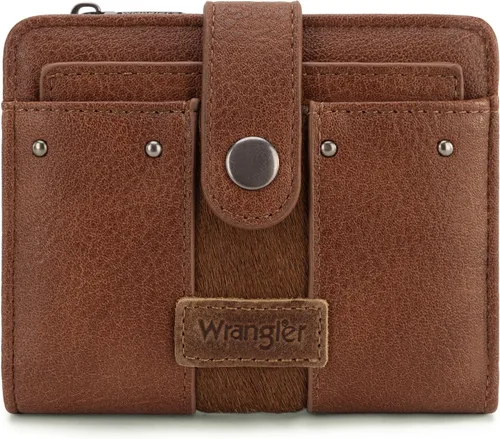Miniatura 18 de Montana West X Wrangler billetera para mujer, billetera pequeña de dos caras para mujer, billetera para mujeres, billetera para tarjetas de crédito
