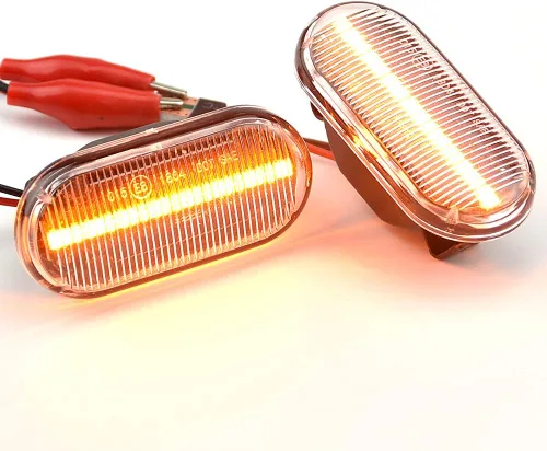 1 par de luces de marcador de guardabarros delanteros dinámicos LED marcadores laterales compatibles con Nis-san 350Z Z33 Frontier D40 Cube Z11