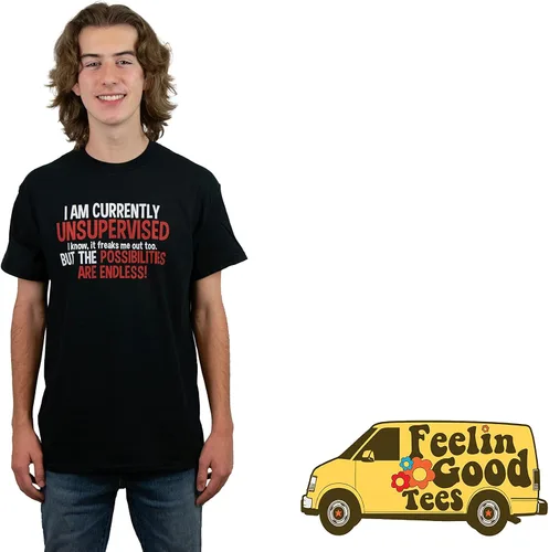 Miniatura 3 de Camisa divertida con texto sarcástico en inglés Currently Unsupervised