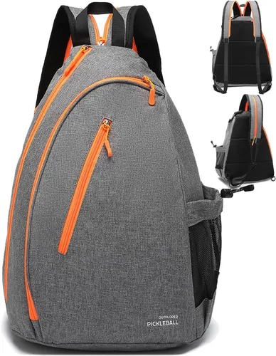 Bolsas de pickleball para hombres y mujeres, bolsa de remo de pickleball deportiva, bolsa de pickleball ajustable con gancho para cerca, mochila