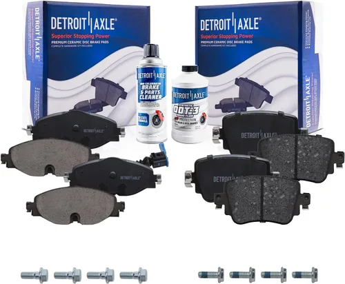 Miniatura 72 de Detroit Axle - Pinza de disco del lado del acompañante + pastillas de freno de cerámica de repuesto para Lexus HS250H Toyota RAV4 Prius V Scion xB