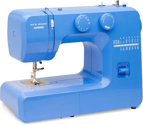 Miniatura 2 de Janome Blue Couture - Máquina de coser fácil de usar con estructura metálica interior, diagrama de bobina, videos tutoriales, ¡hecha pensando