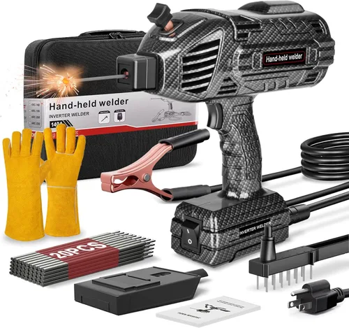 Miniatura 9 de Máquina de Soldadura Portátil, 20-120A 110V, Soldadora de Electrodo Portátil 20 Electrodos, Máquina Soldadora Portátil IGBT con Arranque en Caliente