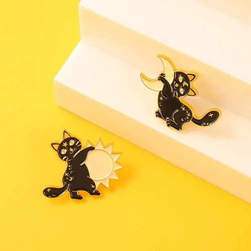 Miniatura 2 de Lindo juego de pines esmaltados de animales, pines esmaltados para mochilas, lindos pines para chaquetas, juego de pines esmaltados para bolsas